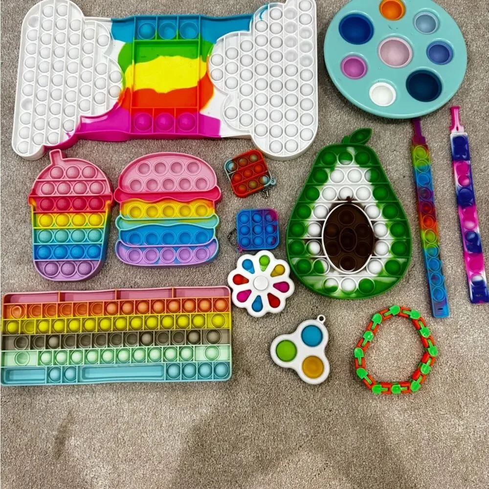 Rainbow Pop Fidget Toy Set